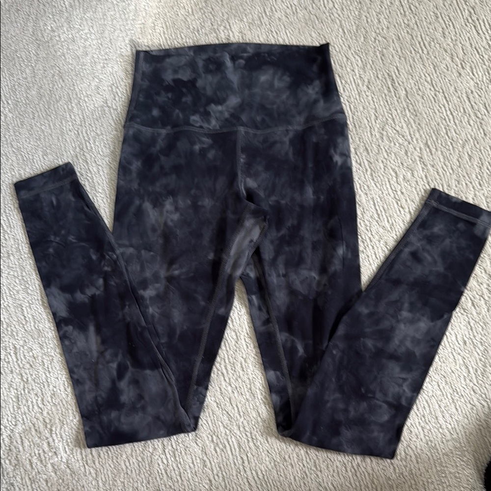 Lululemon Black Tie-Dye Leggings